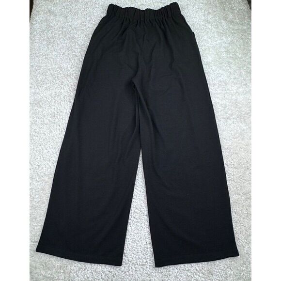 Halara High Waisted Plicated Side Pockets Wide Leg Waffle Pant NEW - Picture 3 of 14